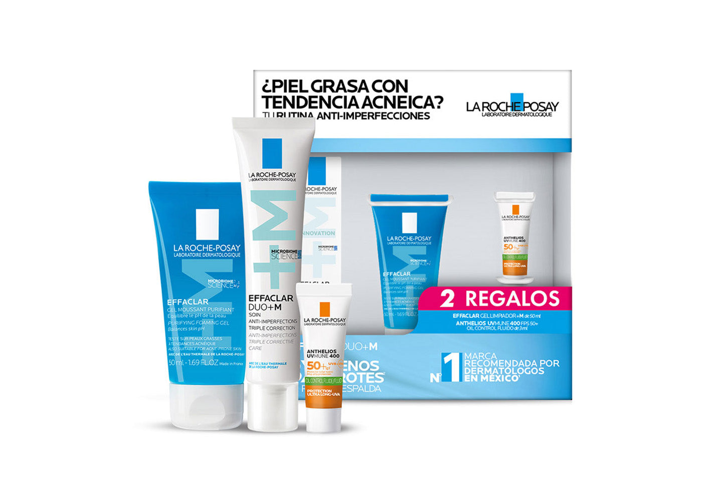 LA ROCHE POSAY KIT EFFACLAR  PIEL GRASA DUO+M